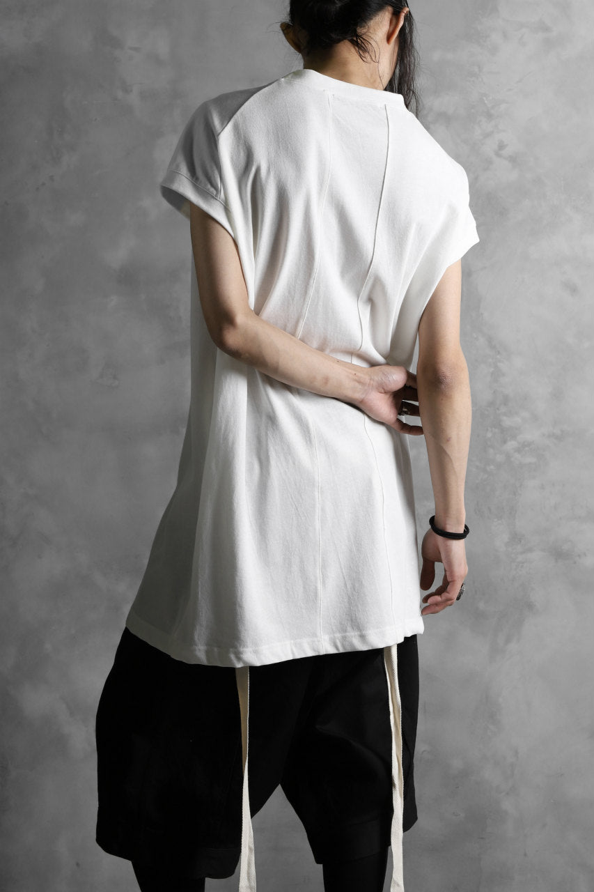 Load image into Gallery viewer, KLASICA LUNG CAP SLEEVE LONG  CUT &amp; SEWN / DRY TWILL JERSEY (WHITE)