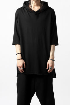 Load image into Gallery viewer, A.F ARTEFACT RELAX HOODIE TOPS / COTTON JERSEY (BLACK)