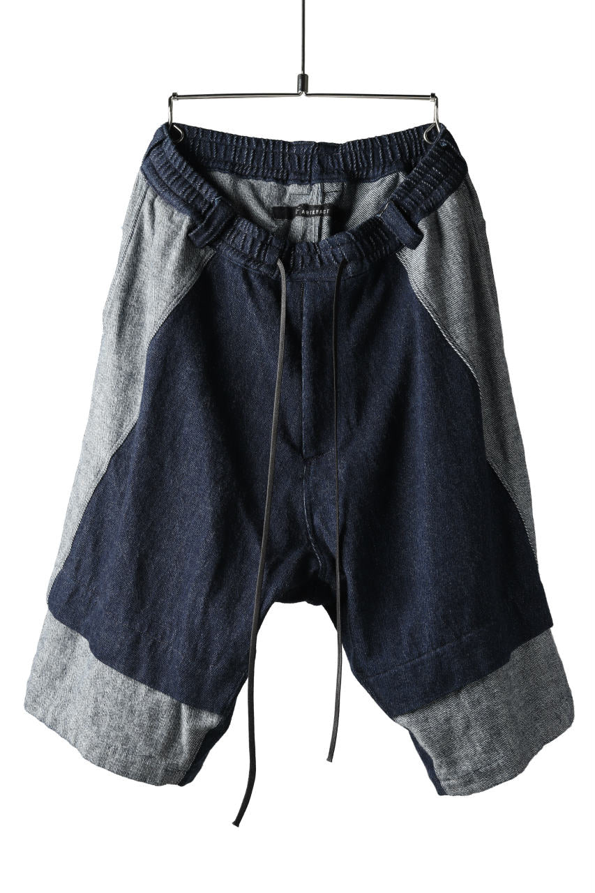 A.F ARTEFACT SWITCHING SHORTS / LOW COUNT DENIM (INDIGO)