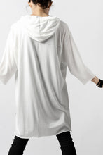 Load image into Gallery viewer, A.F ARTEFACT RELAX HOODIE TOPS / COTTON JERSEY (WHITE)