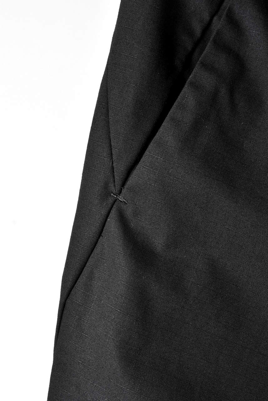 N/07 "MAUSK Detail" 3-DIMENSION CURVE CROPPED PANTS (BLACK)