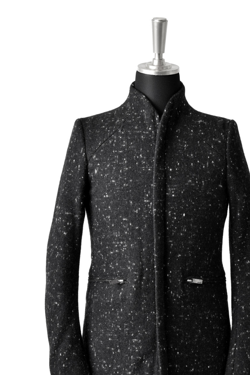 N/07 exclusive Padded Middle Coat / Wool Double-weave (SNOW BLACK)