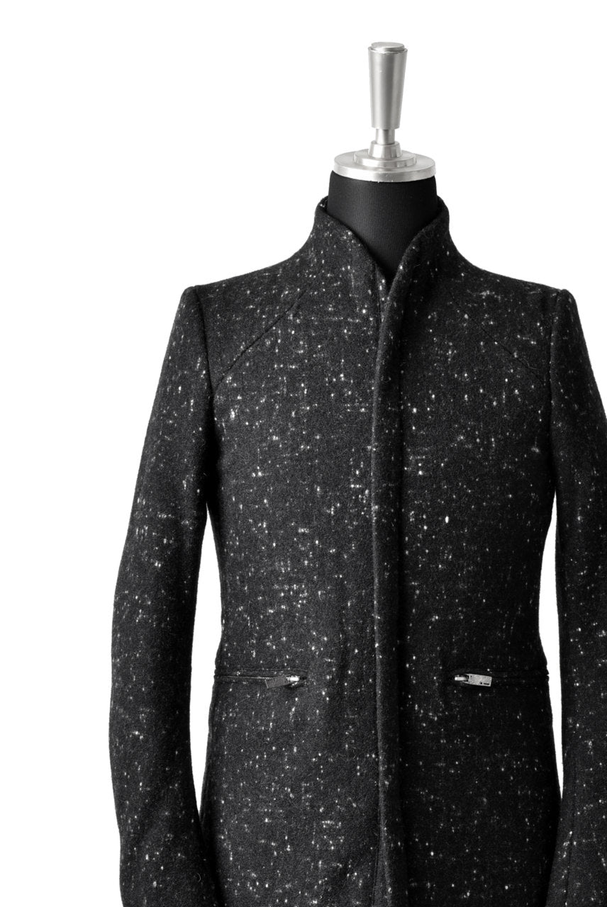 Load image into Gallery viewer, N/07 exclusive Padded Middle Coat / Wool Double-weave (SNOW BLACK)