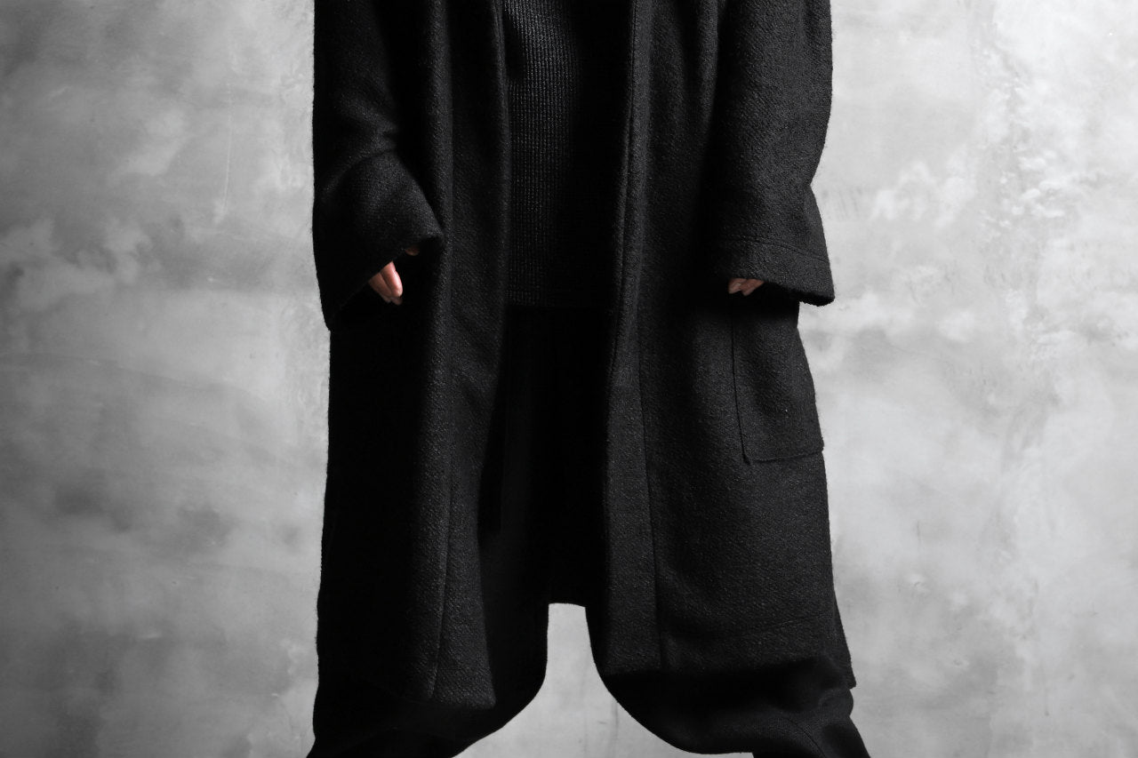 A.F ARTEFACT exclusive WARM GOWN COAT / COMPRESSED KNIT BOUCLE
