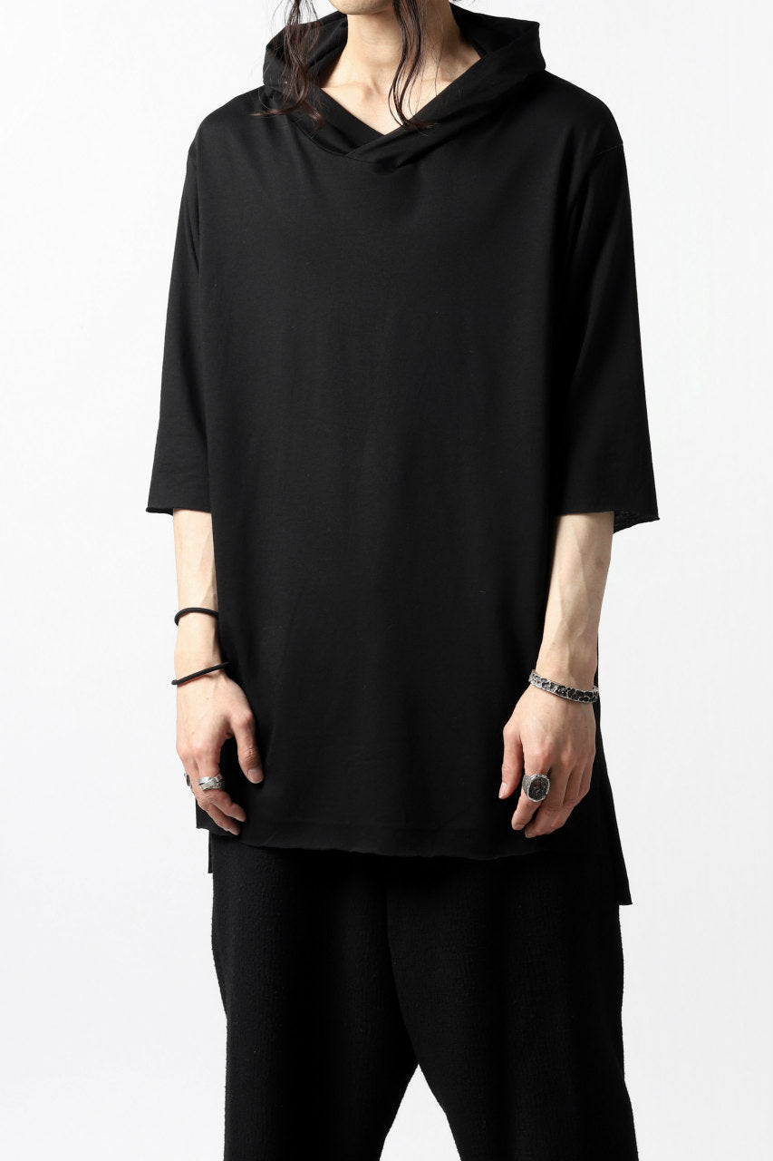 A.F ARTEFACT RELAX HOODIE TOPS / COTTON JERSEY (BLACK)