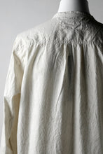 Load image into Gallery viewer, RUNDHOLZ DIP MINIMAL COLLAR LONG SHIRT / DYED C/CLOTH (MARBLE)