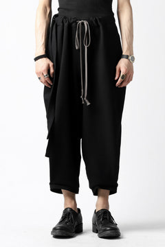 画像をギャラリービューアに読み込む, A.F ARTEFACT exclucive TUCKED VOLUME WIDE PANTS / L.WEIGHT SWEAT (BLACK)