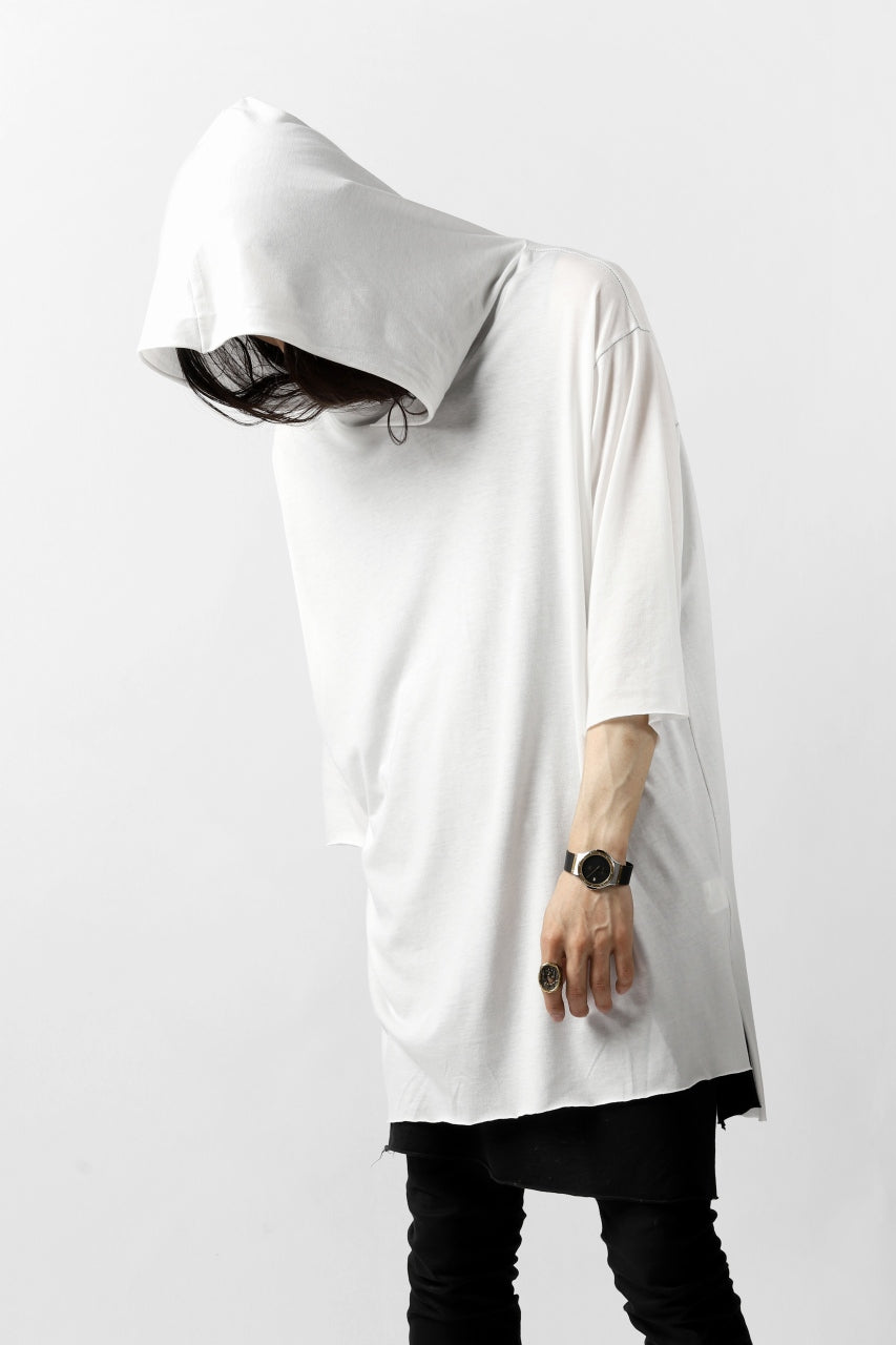 Load image into Gallery viewer, A.F ARTEFACT RELAX HOODIE TOPS / COTTON JERSEY (WHITE)