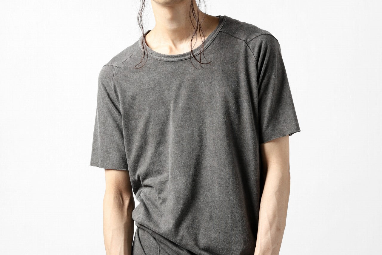 A.F ARTEFACT MULTI PANELED T-SHIRT / DYED COTTON JERSEY (GREY)