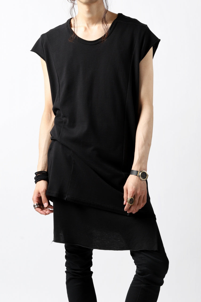 A.F ARTEFACT FRENCH-TERRY LONG TOPS (BLACK)