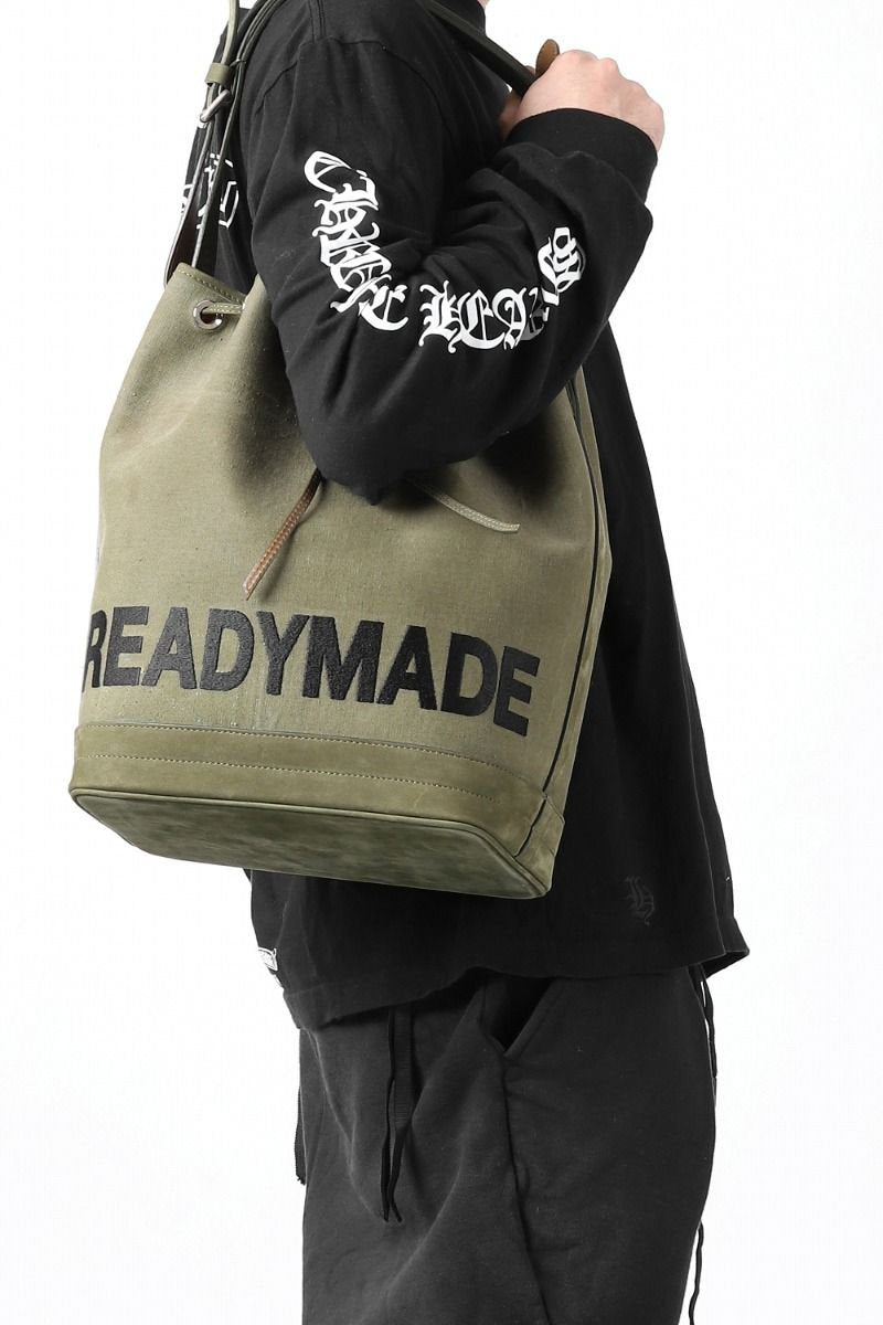READYMADE DRAWSTRING BAG (KHAKI) - レディメイドの公式通販 - LOOM 