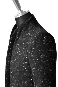 Load image into Gallery viewer, N/07 exclusive Padded Middle Coat / Wool Double-weave (SNOW BLACK)