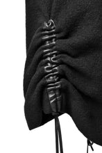 画像をギャラリービューアに読み込む, SOSNOVSKA exclusive DRAPED COCOON LONGSLEEVE HOODIE KNIT (BLACK STRIPE)