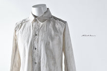 画像をギャラリービューアに読み込む, Aleksandr Manamis LAYERED PLACKET SHIRT / Tea Stain Dyed