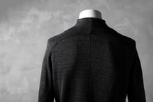 Load image into Gallery viewer, blackcrow raglan zip blouson / cotton&amp;hemp double faces (charcoal)