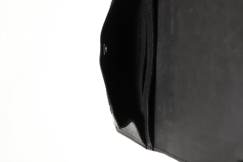 Load image into Gallery viewer, ierib Removal Long Wallet / Guidi Fiore (BLACK)