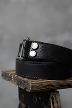 Load image into Gallery viewer, incarnation CALF LEATHER D-RING BELT #3 (BLACK)
