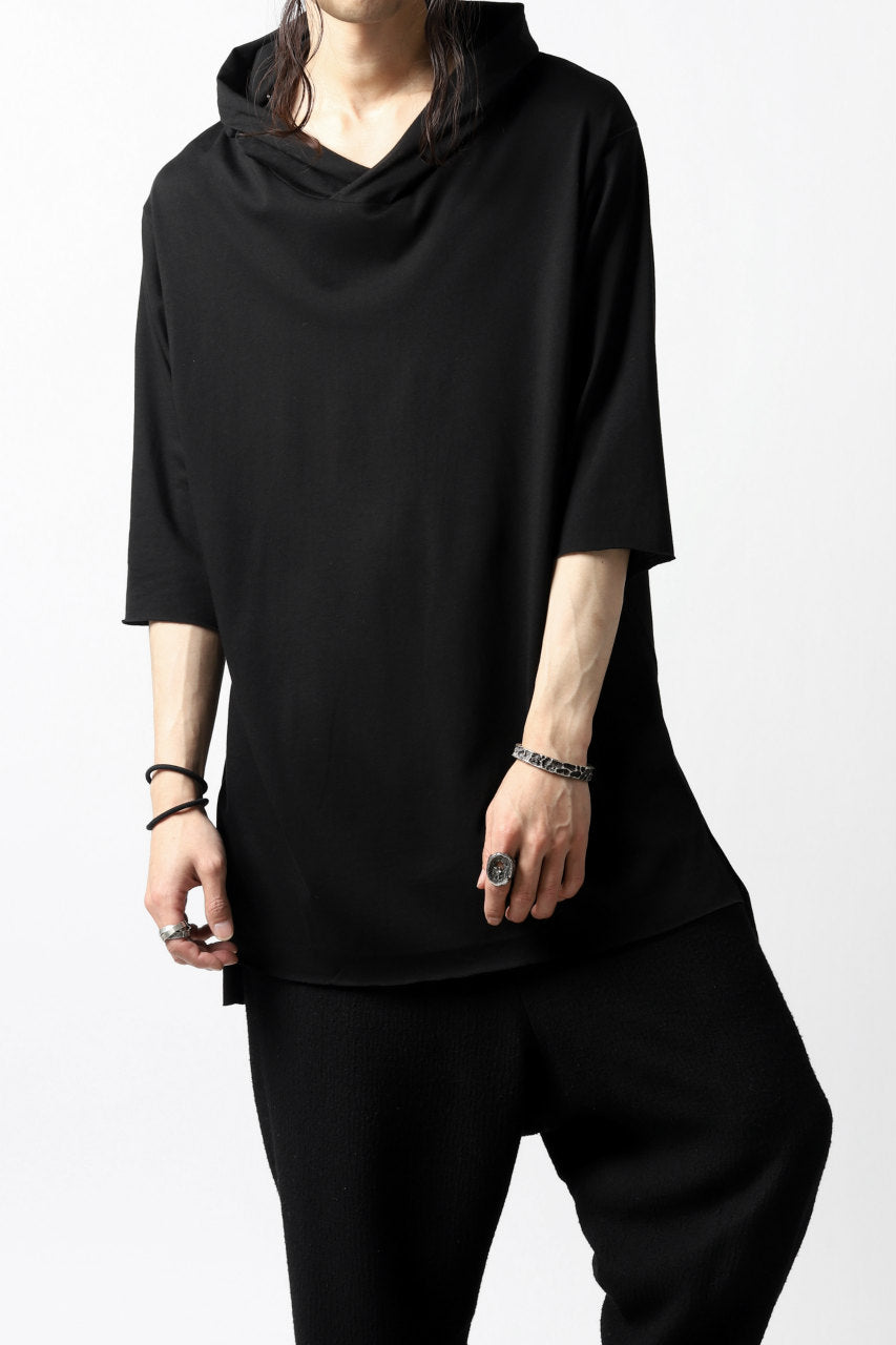 A.F ARTEFACT RELAX HOODIE TOPS / COTTON JERSEY (BLACK)