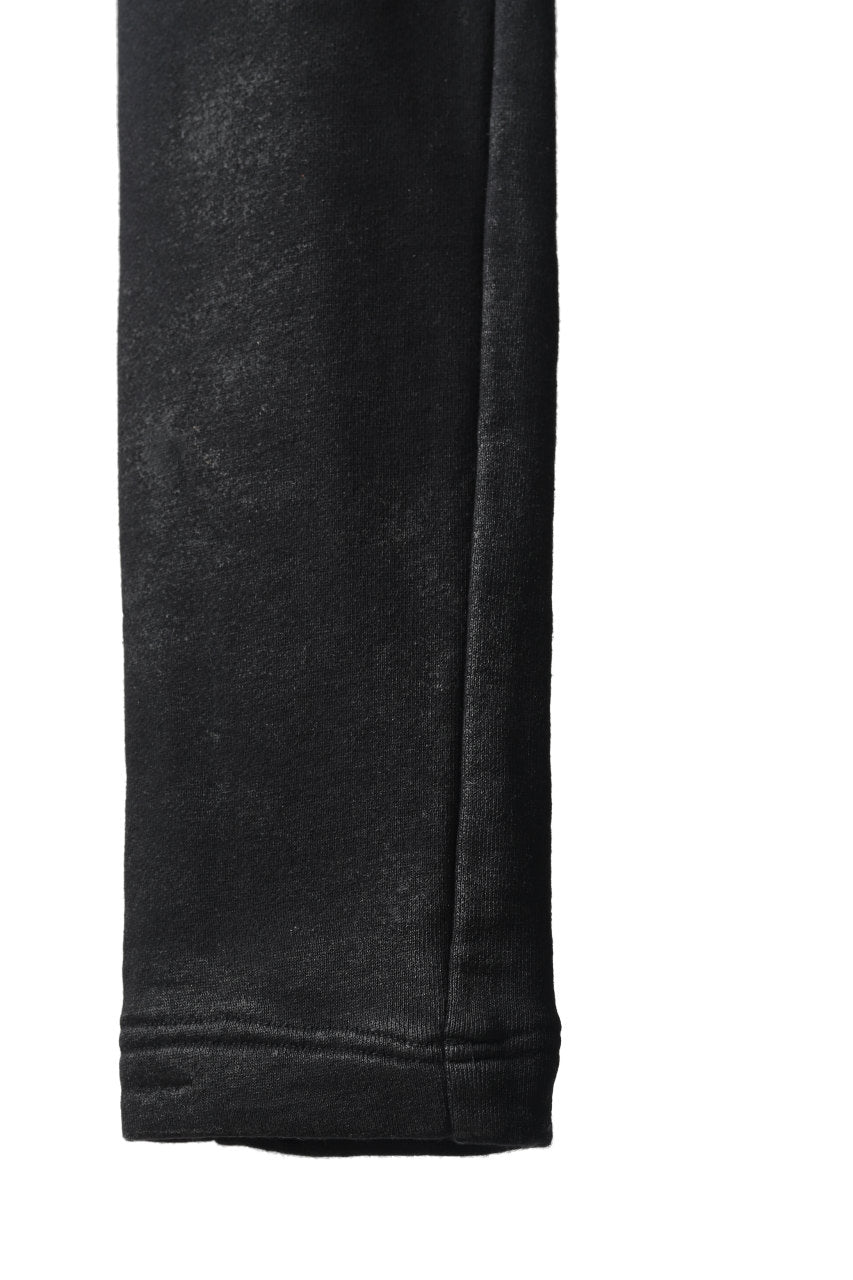 A.F ARTEFACT SAROUEL SKINNY PANTS / COATED SWEAT (BLACK)