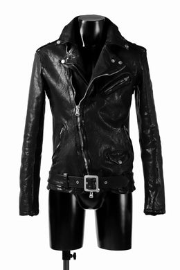 ISAMU KATAYAMA BACKLASH DOUBLE BREASTED JACKET / DOUBLE-SHOULDER OBJECT DYED (BLACK)