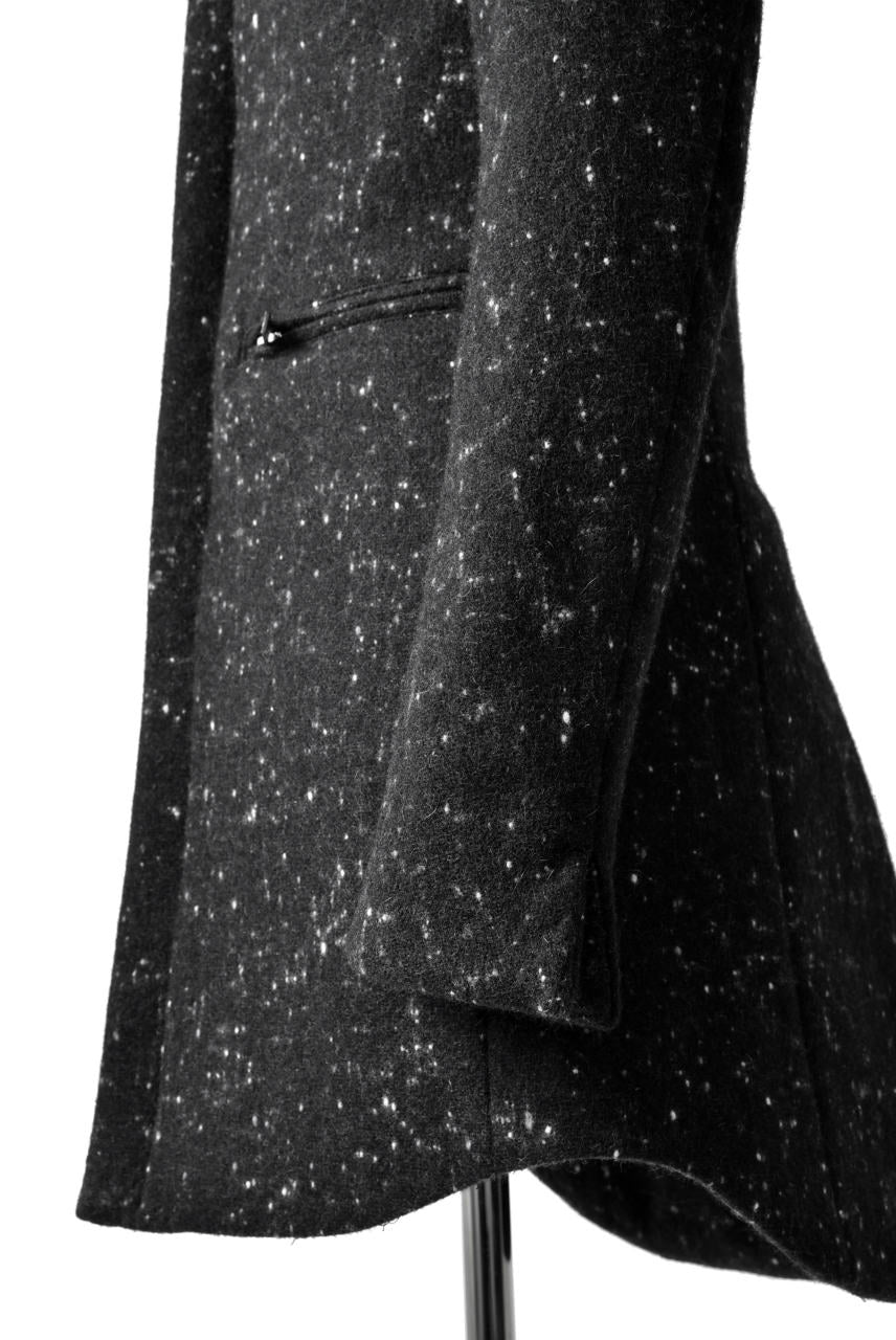 N/07 exclusive Padded Middle Coat / Wool Double-weave (SNOW BLACK)