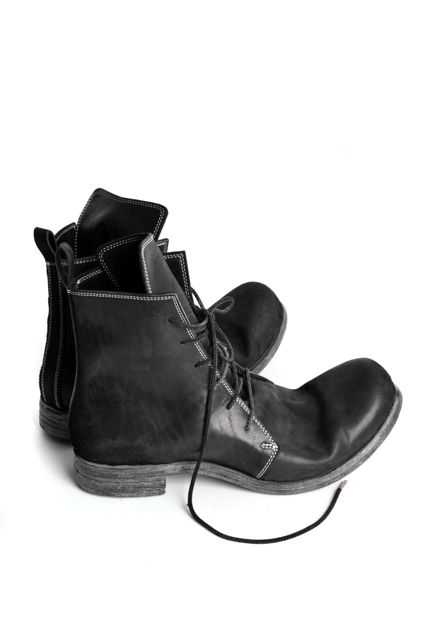 N/07 Laced Mid Boots / Cordovan full grain (BLACK)