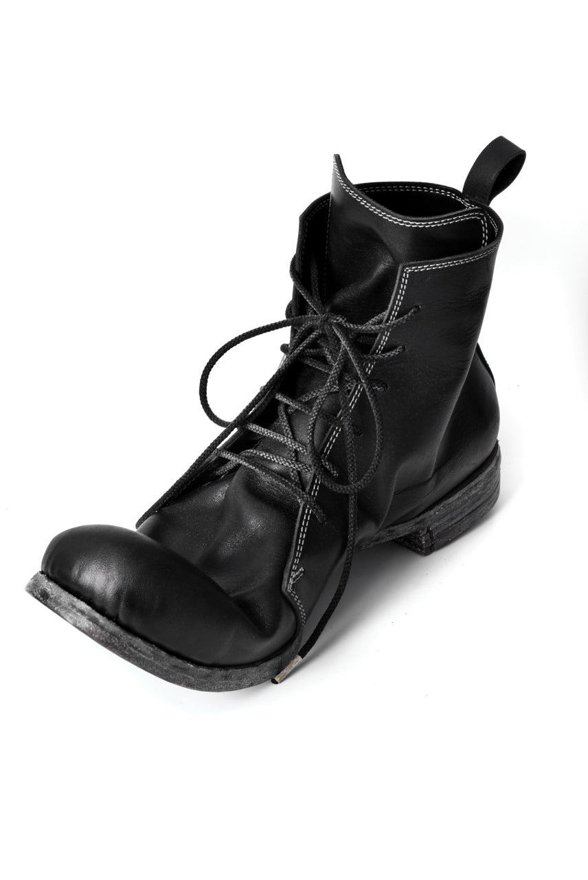 N/07 Laced Mid Boots / Cavallo di Giappone(hand-oiled) (BLACK)