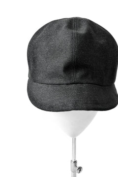 画像をギャラリービューアに読み込む, N/07 Jockey Cap / Double Black Denim Wovens (BLACK)