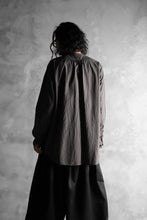 Load image into Gallery viewer, KLASICA SABRON HALF BUTTON PULLOVER SHIRT / TYPE-WRITER CLOTH (MOSS)