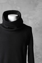 Load image into Gallery viewer, A.F ARTEFACT exclusive DUSTY WAFFLE DRAPED HIGH NECK TOPS (BLACK)