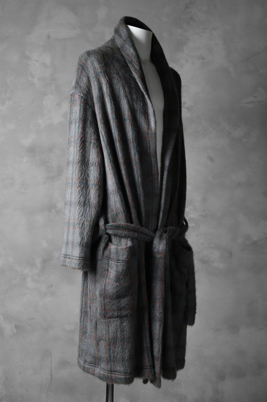 A.F ARTEFACT exclusive WARM GOWN COAT / SHAGGY SMOOTH KNIT