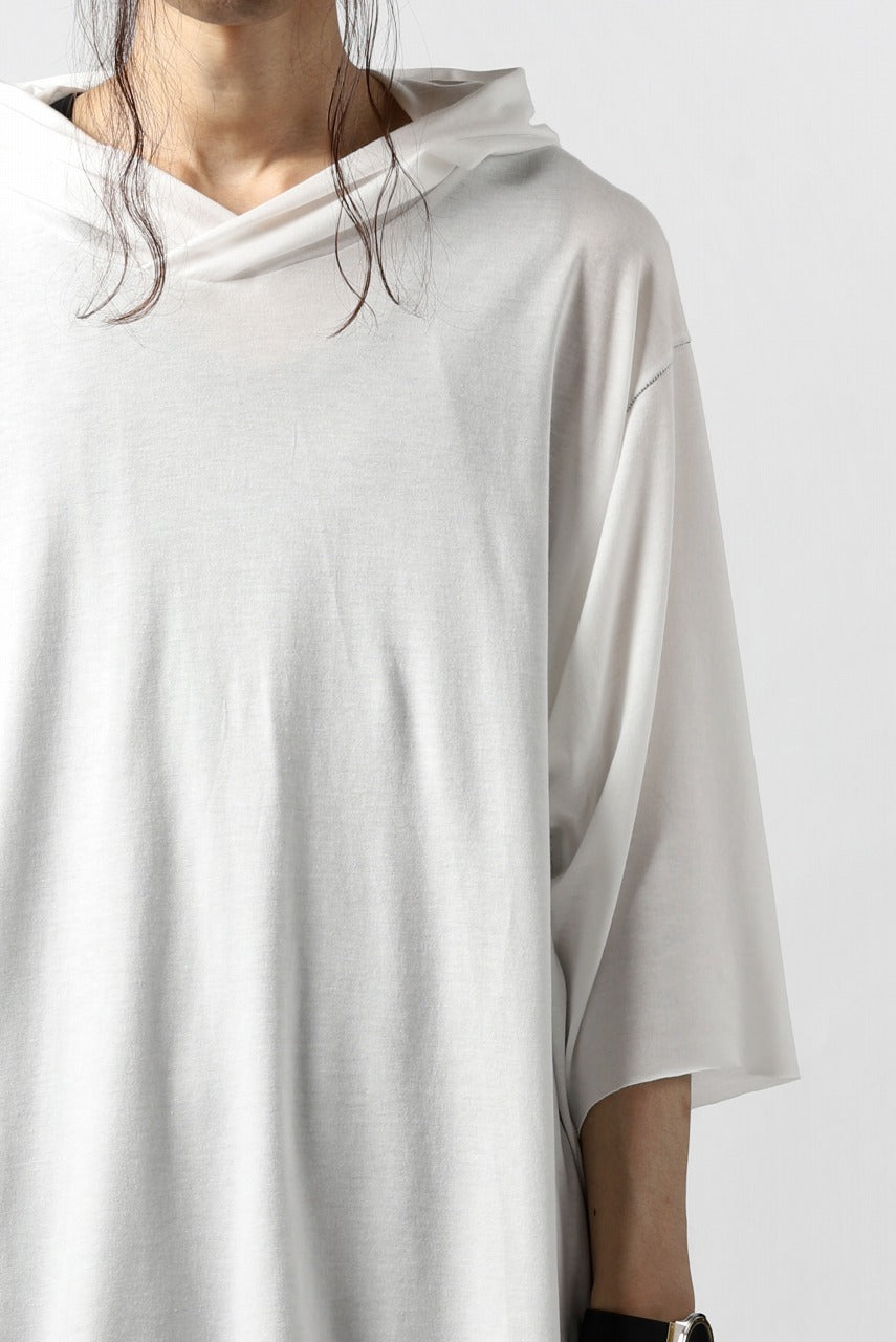 A.F ARTEFACT RELAX HOODIE TOPS / COTTON JERSEY (WHITE)