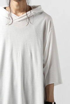 Load image into Gallery viewer, A.F ARTEFACT RELAX HOODIE TOPS / COTTON JERSEY (WHITE)