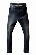 ISAMU KATAYAMA BACKLASH L/C SLIM DENIM PANTS / EXTREME STRETCH DIRTY (INDIGO)