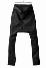 Load image into Gallery viewer, ISAMU KATAYAMA BACKLASH SARROUEL PANTS / HIGH POWER STRETCH DENIM (BLACK)