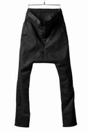 ISAMU KATAYAMA BACKLASH SARROUEL PANTS / HIGH POWER STRETCH DENIM (BLACK)