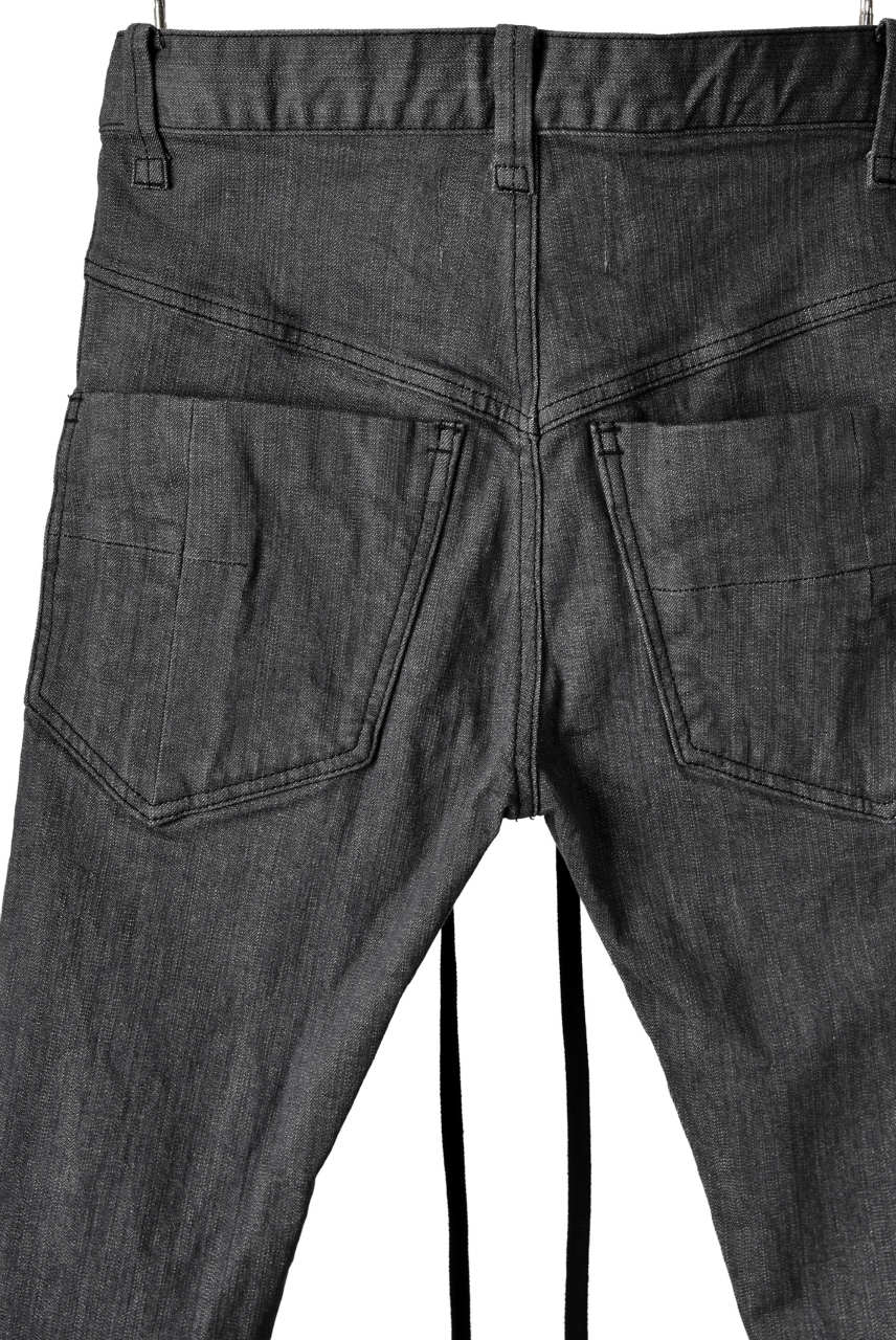N/07 Darts-Structure Skinny Pants #THIN / Elastic DENIM (D.GREY)