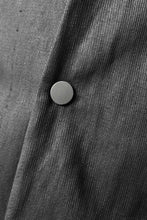 画像をギャラリービューアに読み込む, LEON EMANUEL BLANCK FORCED SHORT BLAZER JACKET with LAPEL / PLAIN STITCH / RESINATED CL-TWILL (BLACK)