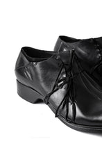 Load image into Gallery viewer, LEON EMANUEL BLANCK x Dimissianos &amp; Miller DISTORTION SCAR LACED DERBY / GUIDI HORSE OILED (BLACK)