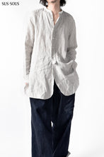 Load image into Gallery viewer, sus-sous officer shirt / LW yarndyed stripe (NATURAL×STRIPE)