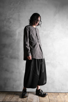 Load image into Gallery viewer, KLASICA SABRON HALF BUTTON PULLOVER SHIRT / TYPE-WRITER CLOTH (MOSS)