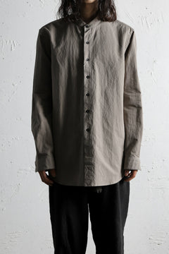 画像をギャラリービューアに読み込む, COLINA GRANPA SHIRT / PAPER COTTON (GRAY)