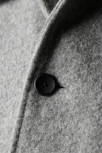 画像をギャラリービューアに読み込む, sus-sous foot guards great coat / W100 Harris melton raised washer (TOP GREY BEIGE)