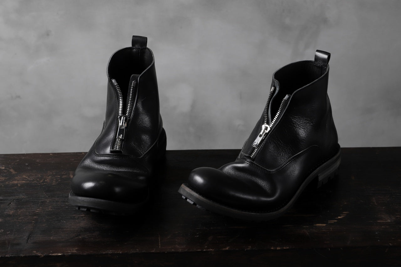Portaille "one make" Albert Front Zip Boots (Vachetta TCG) / BLACK)