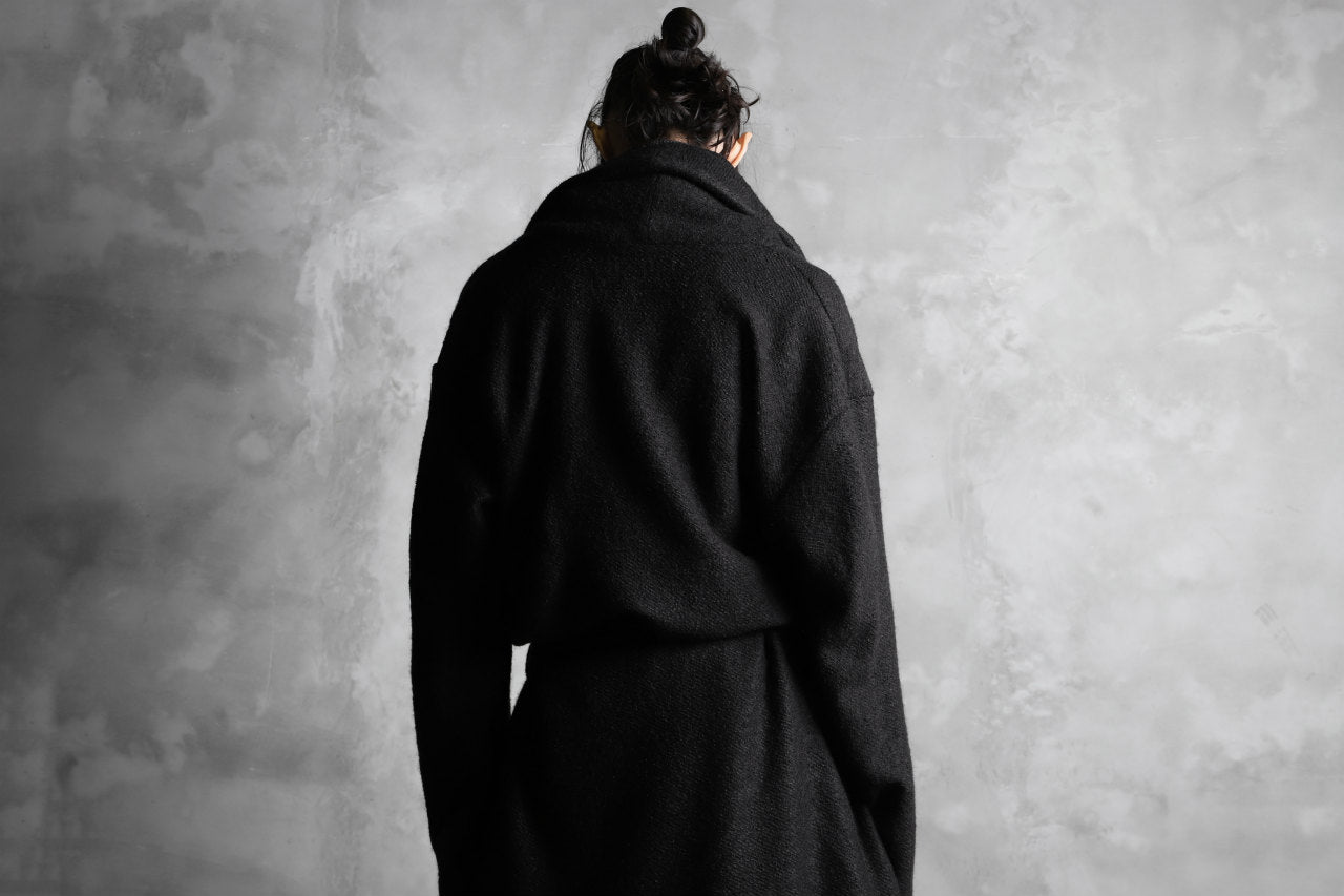 A.F ARTEFACT exclusive WARM GOWN COAT / COMPRESSED KNIT BOUCLE