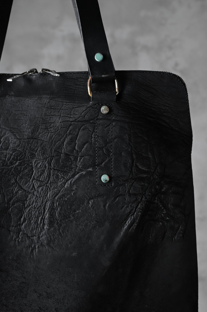 Load image into Gallery viewer, ierib exclusive onepiece tote bag / waxy JP culatta (BLACK)