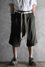 Load image into Gallery viewer, KLASICA GERALD-wv LOW CROTCH SHORTS / DOUBLE VOILE CLOTH (GARMENT WASHED) (OLIVE)