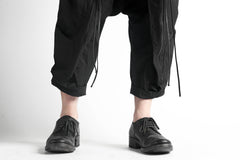 Load image into Gallery viewer, A.F ARTEFACT MILITARY SAROUEL WIDE PANTS / ZIP DOUBLE STRUCTURE (BLACK)