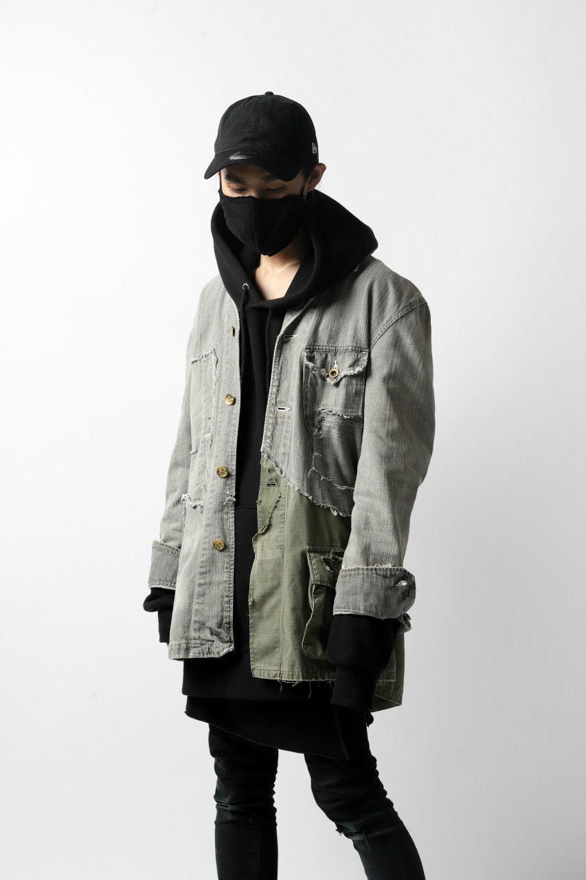 A.F ARTEFACT exclusive FACE COVERED MASK#2 / HEAVY JERSEY (BLACK)