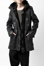 画像をギャラリービューアに読み込む, ISAMU KATAYAMA BACKLASH MODS COAT / GOAT LEATHER (GARMENT+SPRAY DYED / BLACK)